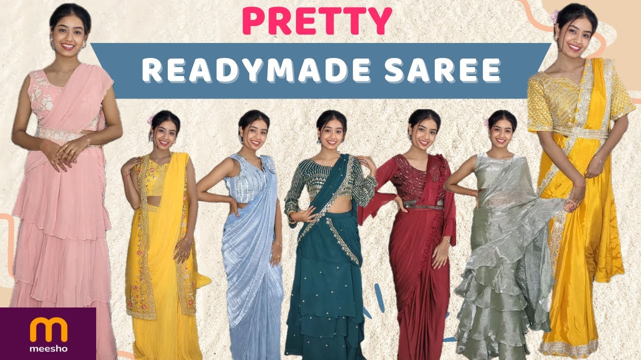 Best Ready Made Sarees on Meesho✨| Budget-Friendly Saree Haul 2025