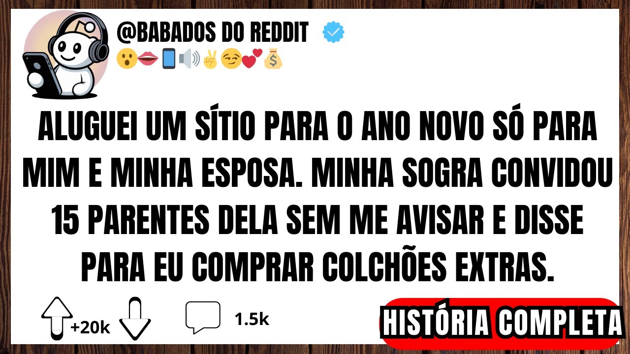 Aluguei um sítio para o Ano Novo só para mim e minha esposa e... Histórias do Reddit