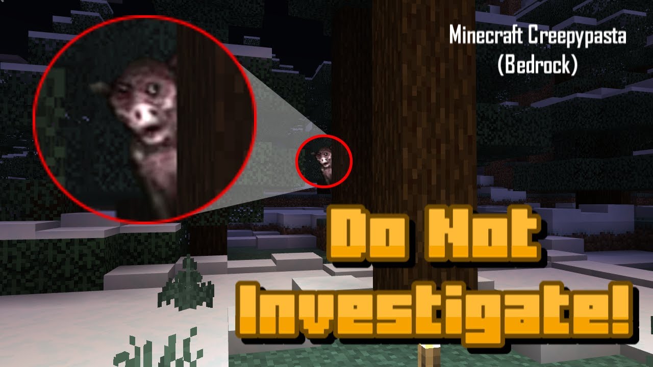 If You Hear a Pig Crying, DON'T INVESTIGATE IT! Minecraft Creepypasta (Bedrock)