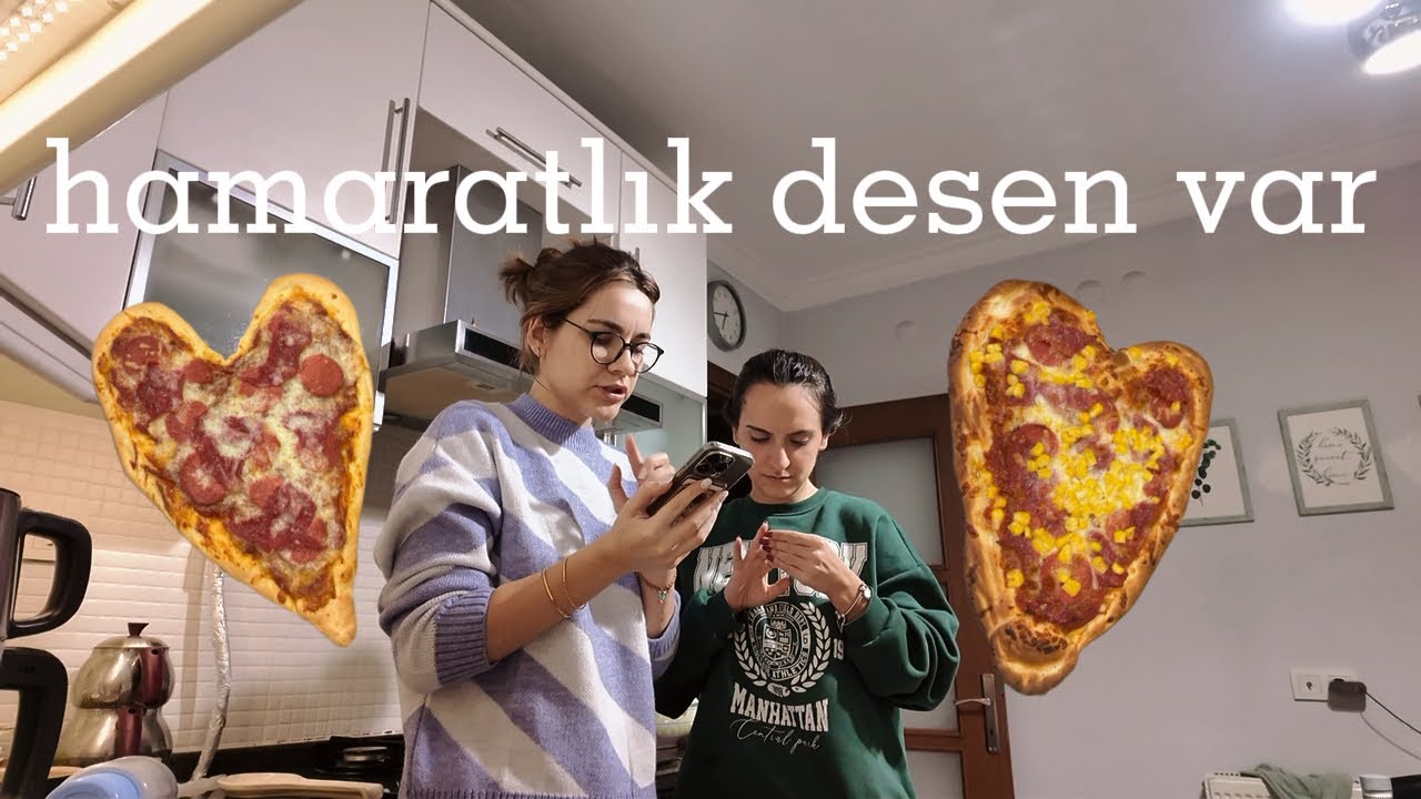 hislerimizi kullanarak KALPLİ PİZZA YAPIYORUZ