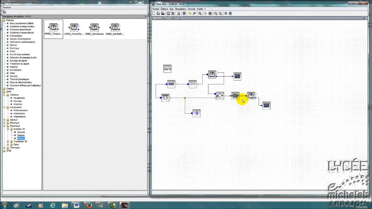 01 Moteur à courant continu avec Scilab-Xcos