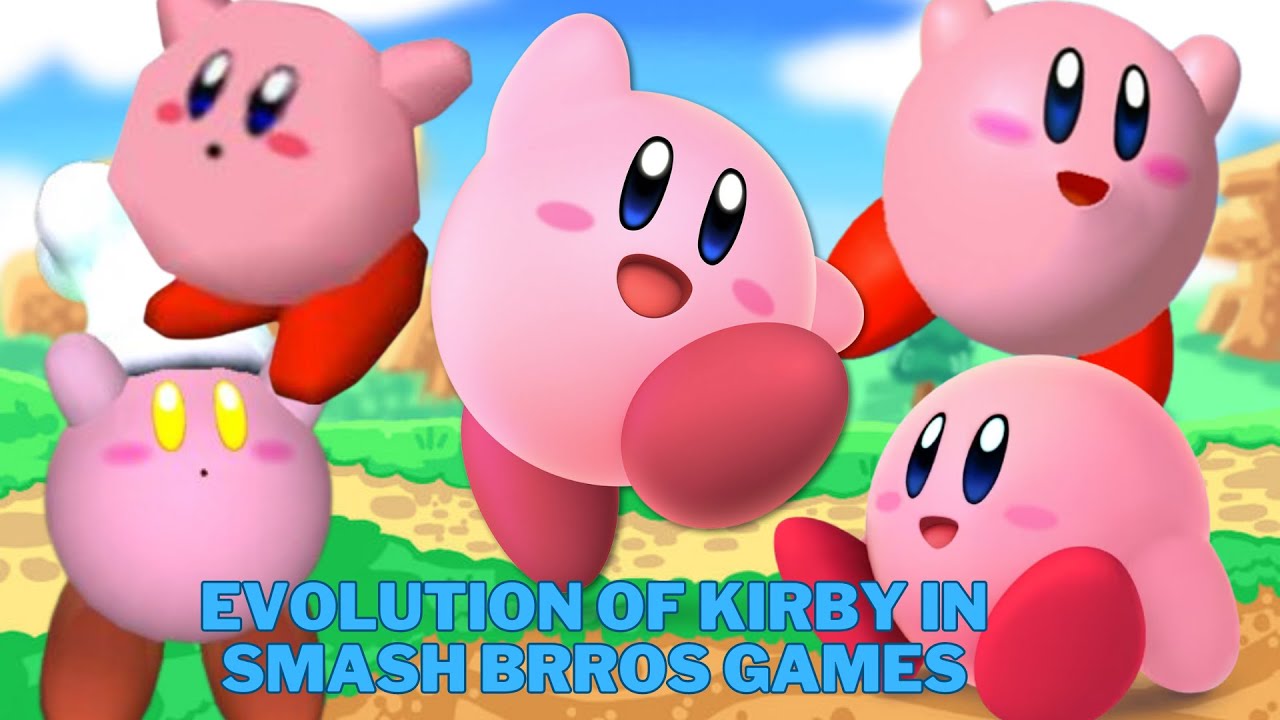 Evolution of Kirby in Smash Bros Games.