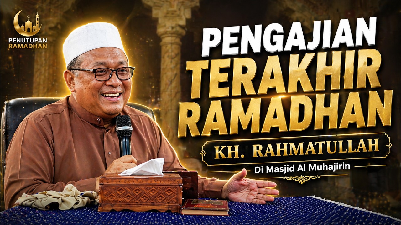 Kajian penutupan sementara bulan Ramadhan 🔴 Masjid Al-Muhajirin 🔴 Kh. Rahmatullah 