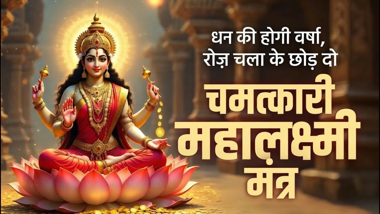 धन प्राप्ति का सबसे शक्तिशाली मंत्र | ॐ महालक्ष्म्यै नमो नमः | Chamatkari Lakshmi Mantra for Wealth