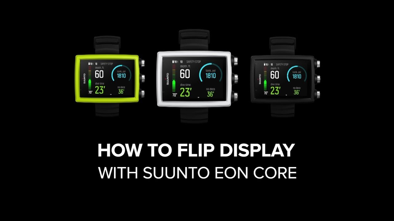 Suunto EON Core - How to flip display