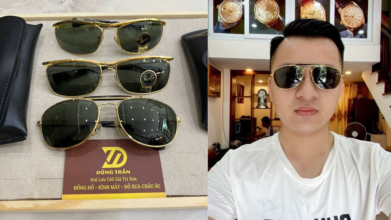 Kính Rayban Mỹ Olympian DX1, DX2 và Rayban Olympic thế vận hội 1992 | KÍNH CỔ DŨNG TRẦN