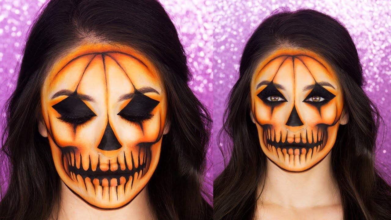 PUMPKIN SKULL Makeup Tutorial