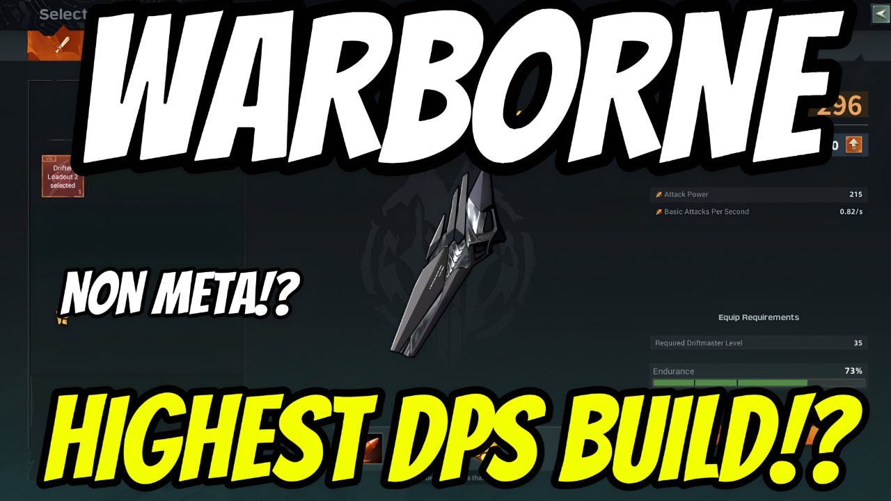 WARBORNE ABOVE ASHES - HIGHEST DPS BUILD EVER!? OP BUILD!