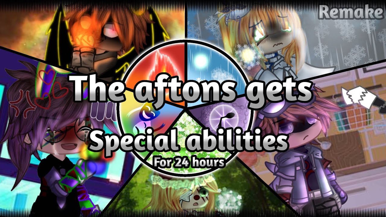The Aftons gets special abilities for 24 hours // remake // FNAF //
