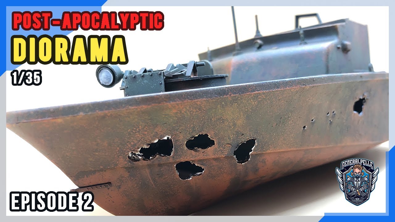 Modeling the Apocalypse: Crafting Convincing Post-Apocalyptic Dioramas - Abandoned Boat [EP2]