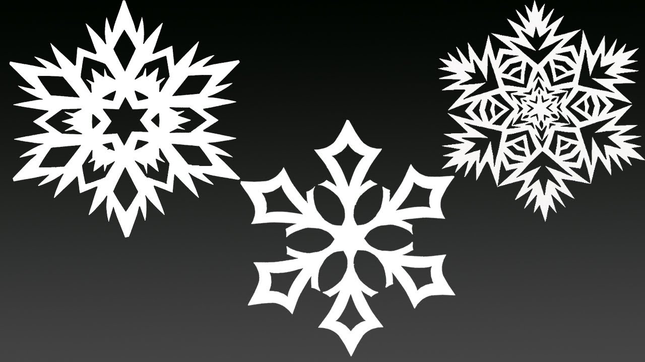 3 BEAUTIFUL Paper Snowflakes