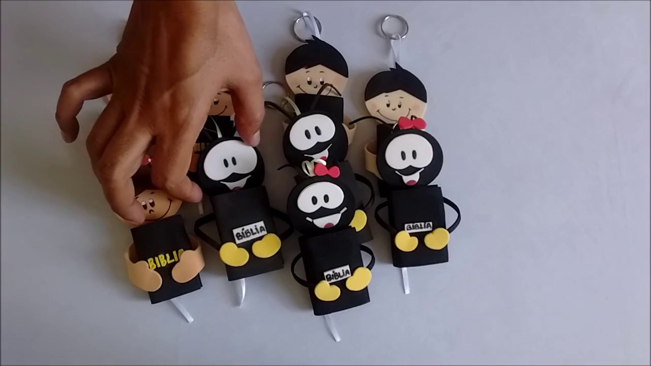 DIY: Chaveirinho Smilinguido/Bonecos(as) Bíblia Sagrada.