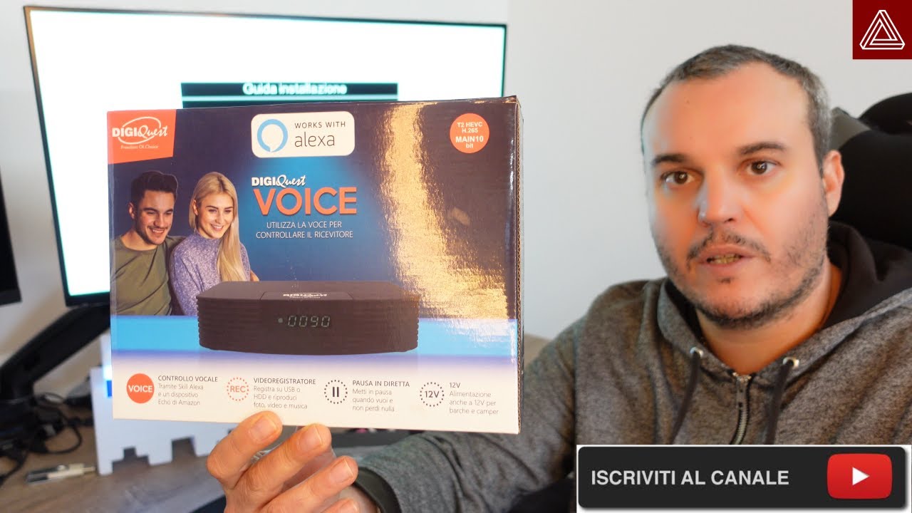 DECODER DVBT2 DIGIQUEST VOICE INSTALLAZIONE