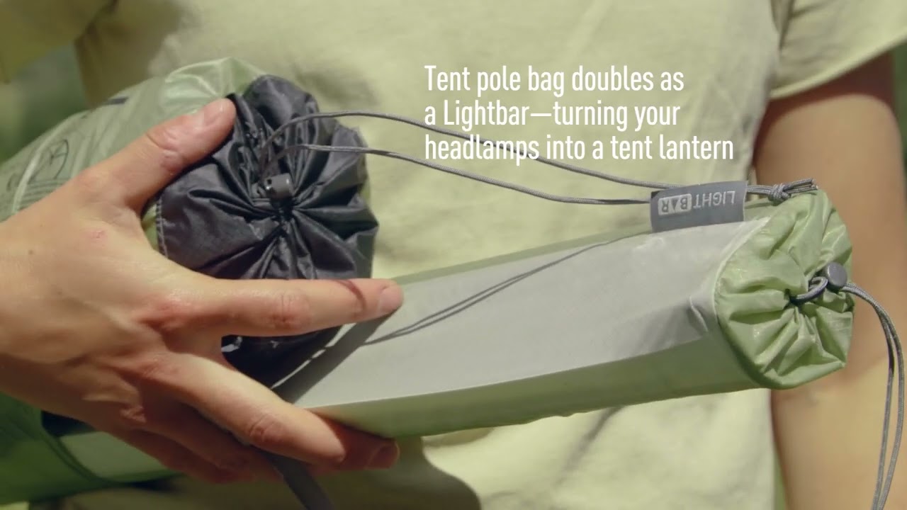 Sea to Summit Tents - Lightbar tent pole bag doubles as a ceiling-mounted light-diffuser