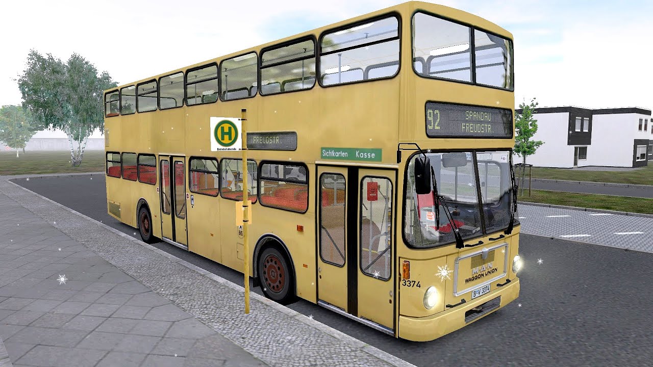 Omsi 2 Addon Berlin-Spandau 1986 - Route 92 - Stadt Grenze - Freudstr (PC)
