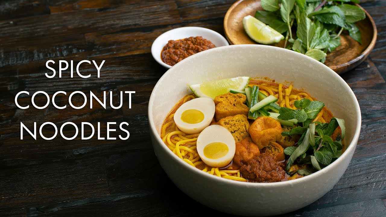 Authentic Vegan Curry Laksa Noodles (Spicy Coconut Curry)