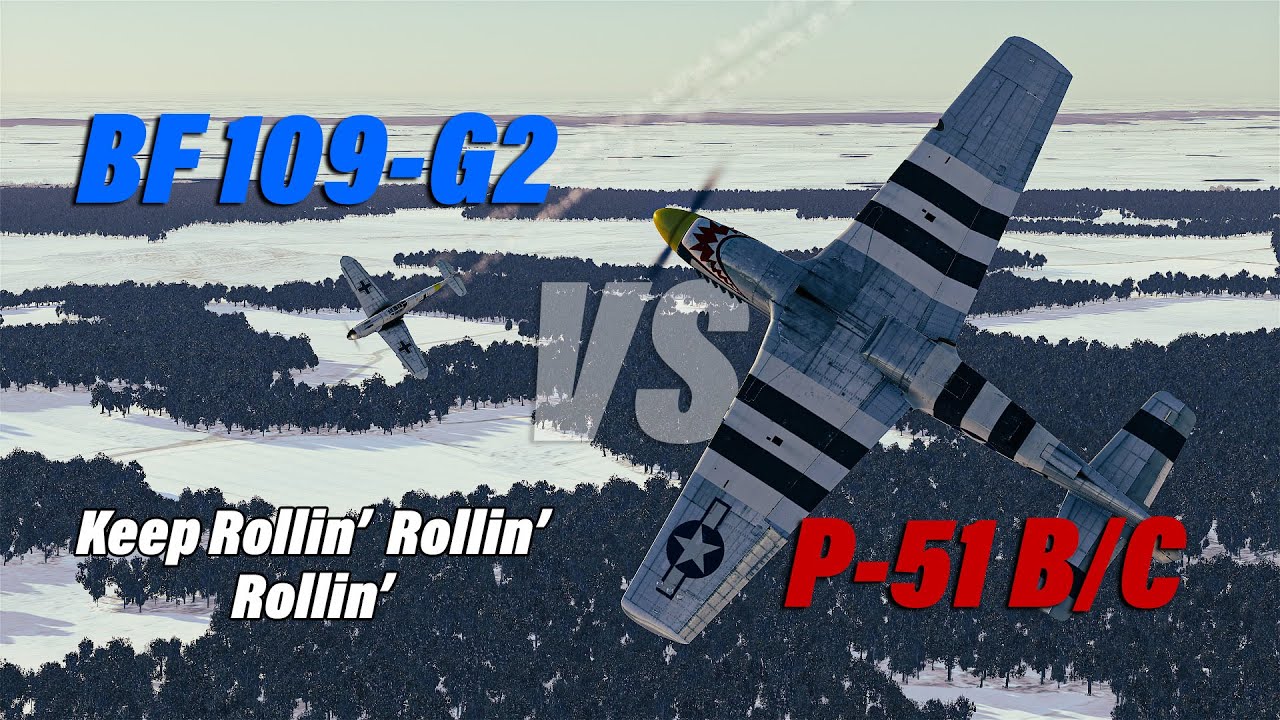 Endless Rolling Scissors BF109 G2 vs P51 BC