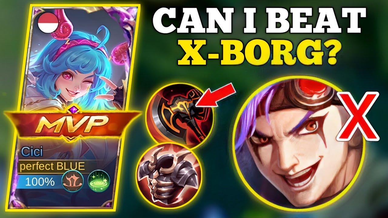 CAN I BEAT X-BORG?! (Intense Match) | CICI BEST BUILD 2024 -MLBB🔥 #cicimlbb #cici #cicigameplay