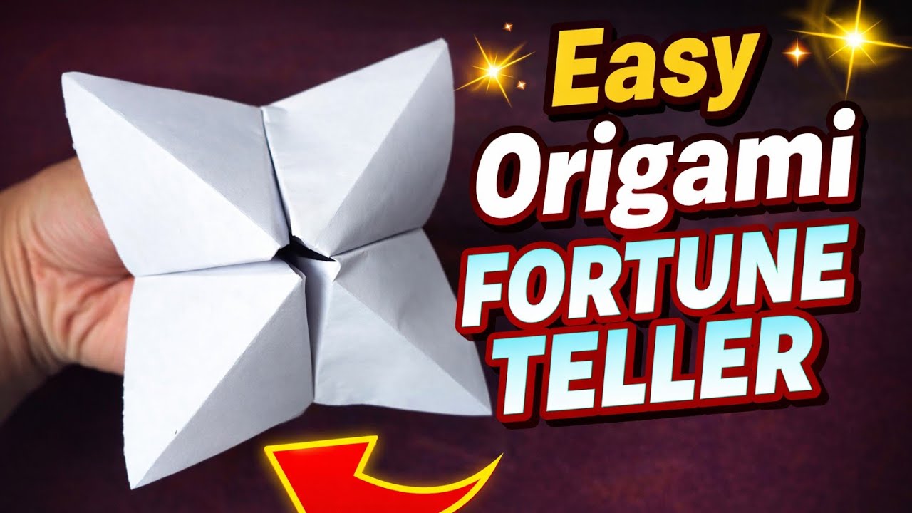 How to make easy origami fortune teller #paper #origami #diy 