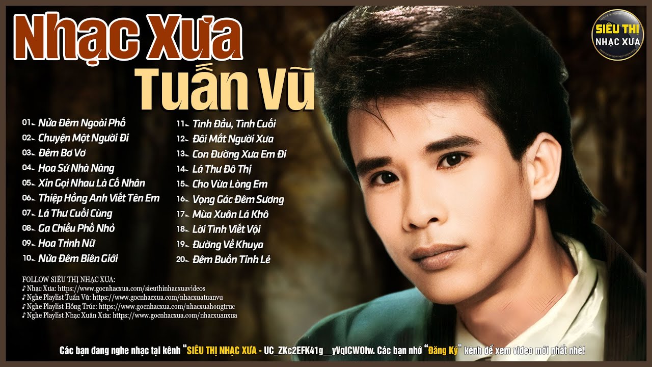 TUẤN VŨ Đặc Biệt - Tuyển Chọn Nhạc Vàng Xưa Hiếm Có Của TUẤN VŨ Nghe Mờ Ê Mê