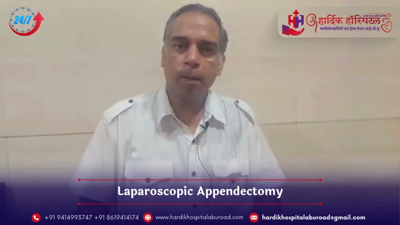 Best laparoscopic appendectomy Treated By Hardik Hospital.