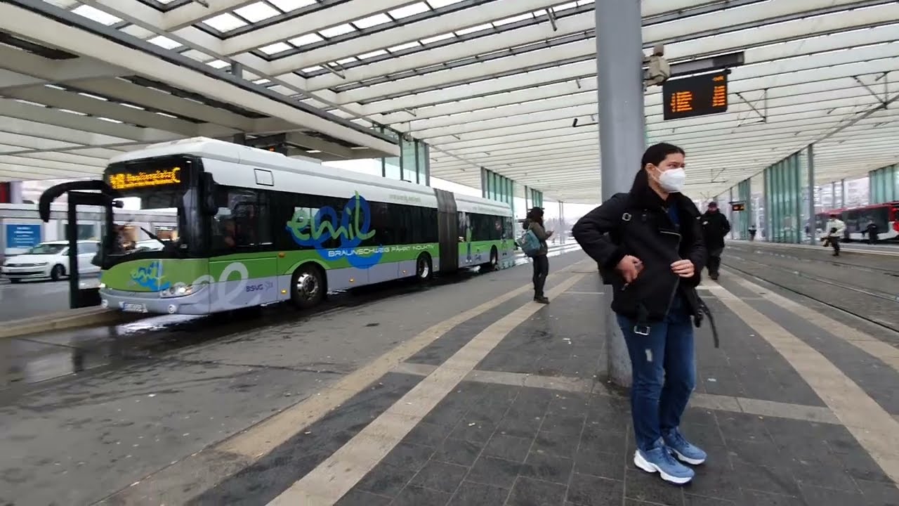 Germany City Trip 🇩🇪  Braunschweig Hauptbahnhof 🚆BSVG 🚞 Braunschweiger Verkehrs GmbH