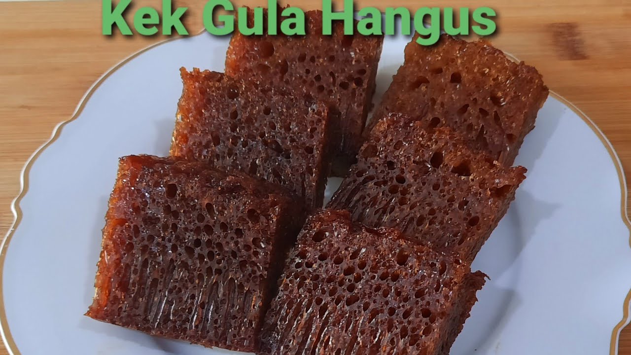 Kek Gula Hangus/ Kek Sarang Semut Legend Sukatan Cawan Versi Kak Ani