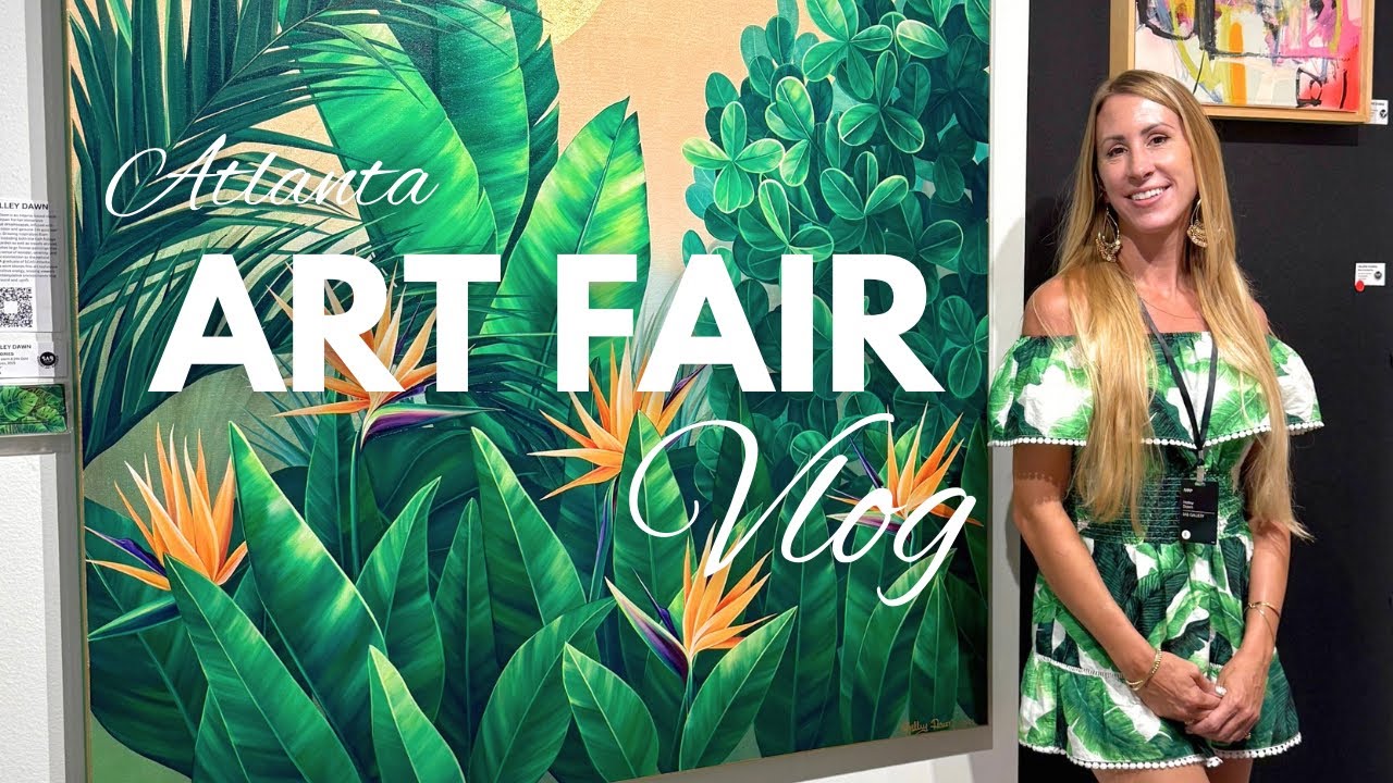 Showcasing my Work at the Atlanta Art Fair 🌿 Artist Vlog