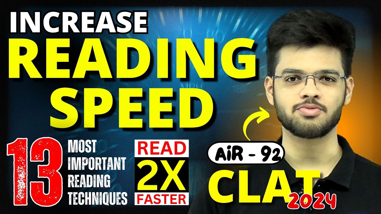 Start Reading 2X Faster | Boost Your Reading Speed for CLAT Preparation | Abhyuday Pandey