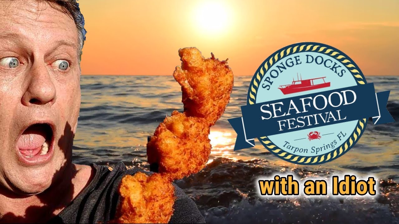 2019 Sponge Docks Seafood Festival with an idiot