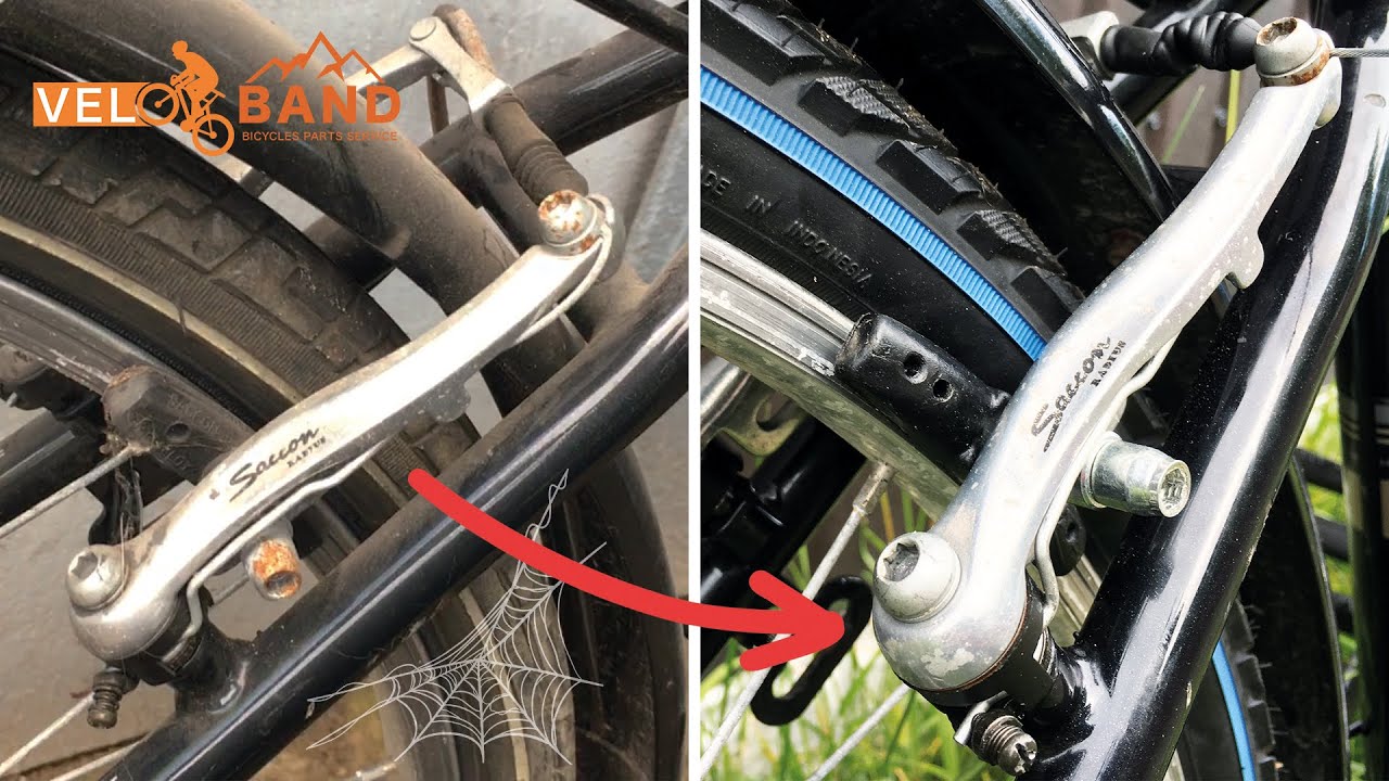 🚴‍♀️How to change brake pads and adjust V-Brake. Brake service. Saccon Radius