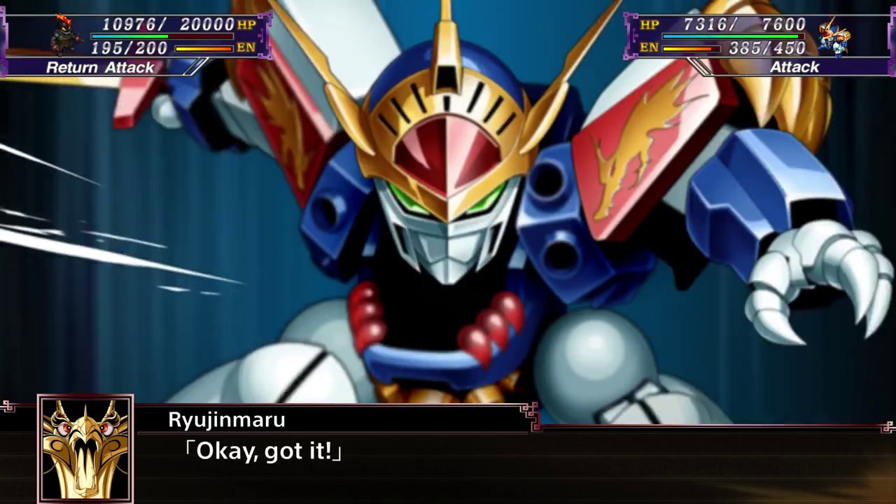 Super Robot Wars X (ENG):Ryujinmaru All Attacks