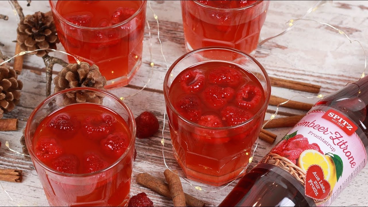 Alkoholfreier Himbeerpunsch - Punsch Rezept ganz schnell und unkompliziert