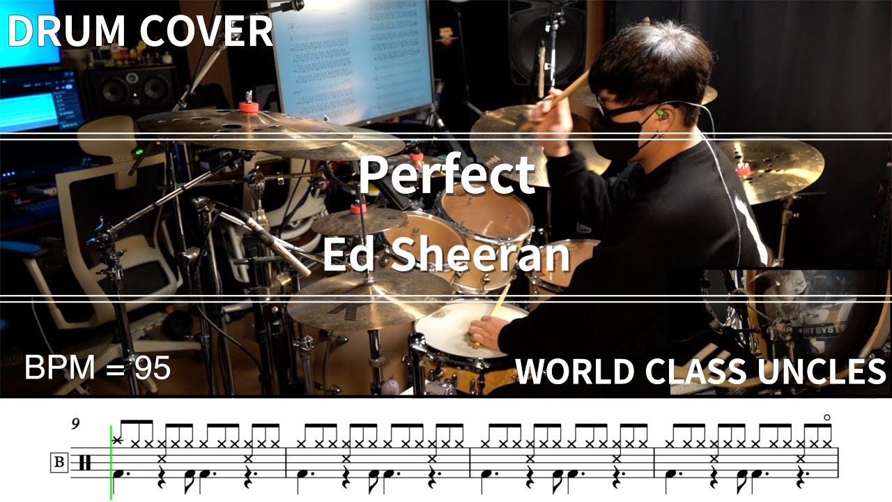 Ed Sheeran - Perfect [ drum cover, score, drum sheet ]