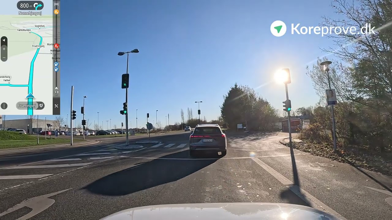 Køreprøve rute Skanderborg - Skanderborg Stadion