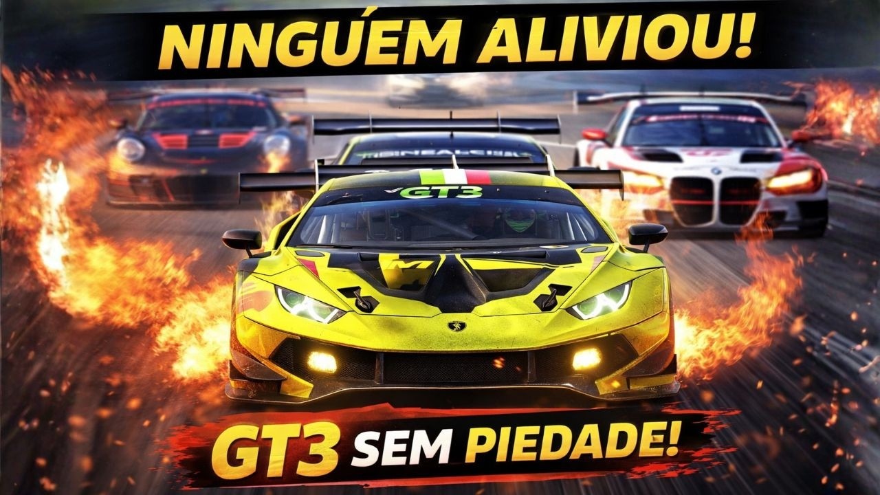 Eu Não Esperava Isso Nessa Corrida de Lamborghini GT3… Acabou a Gasolina antes do previsto