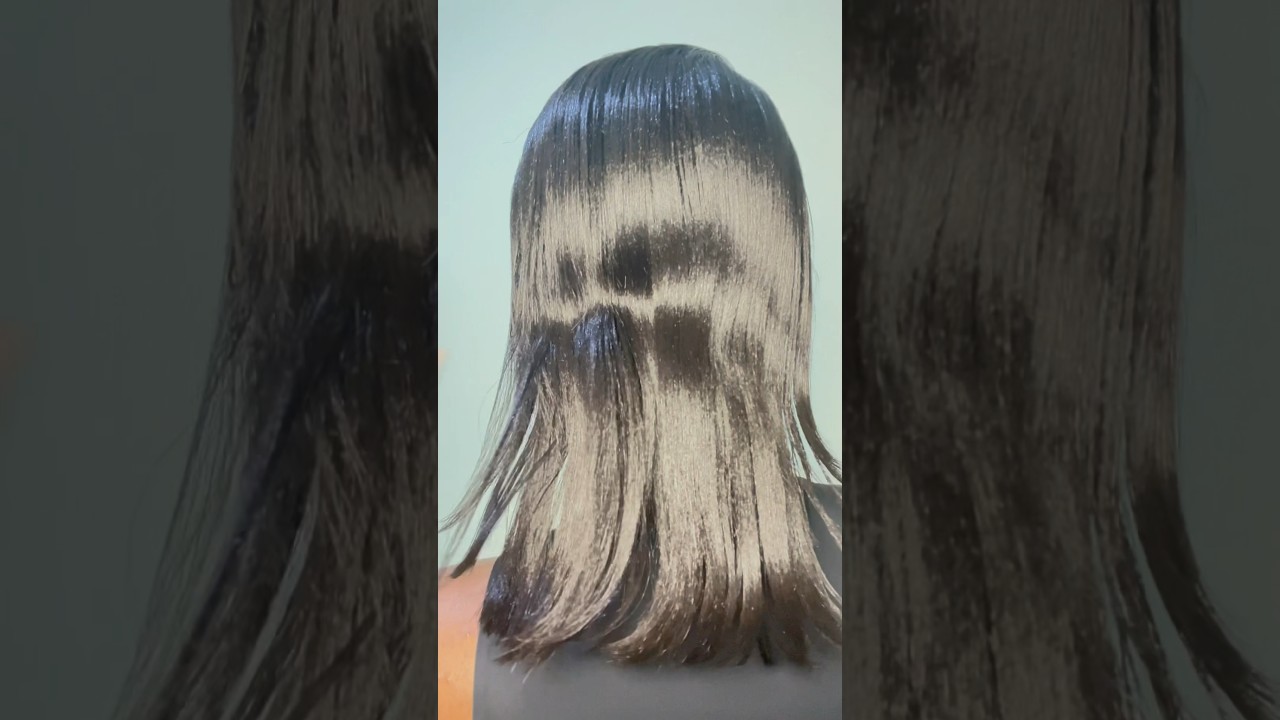 I fixed my over processed relaxed hair #relaxedhairjourney #relaxedhair