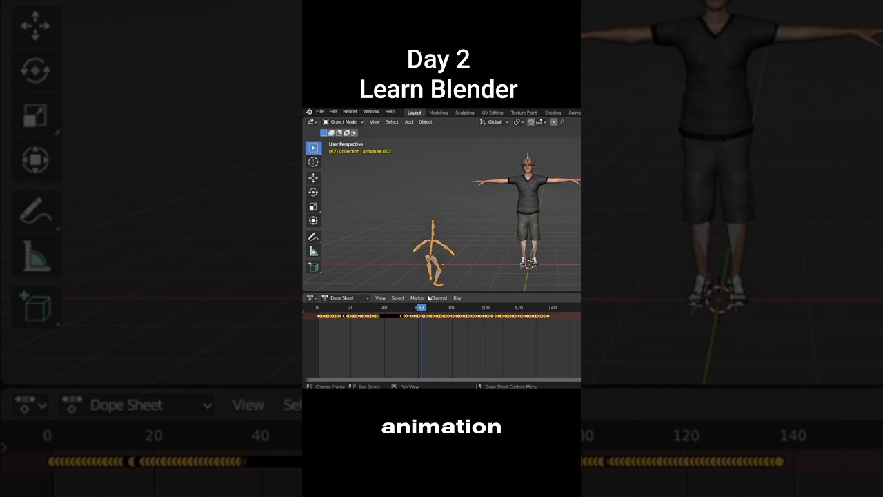 Add Multiple Animations to One Character || Blender 📌