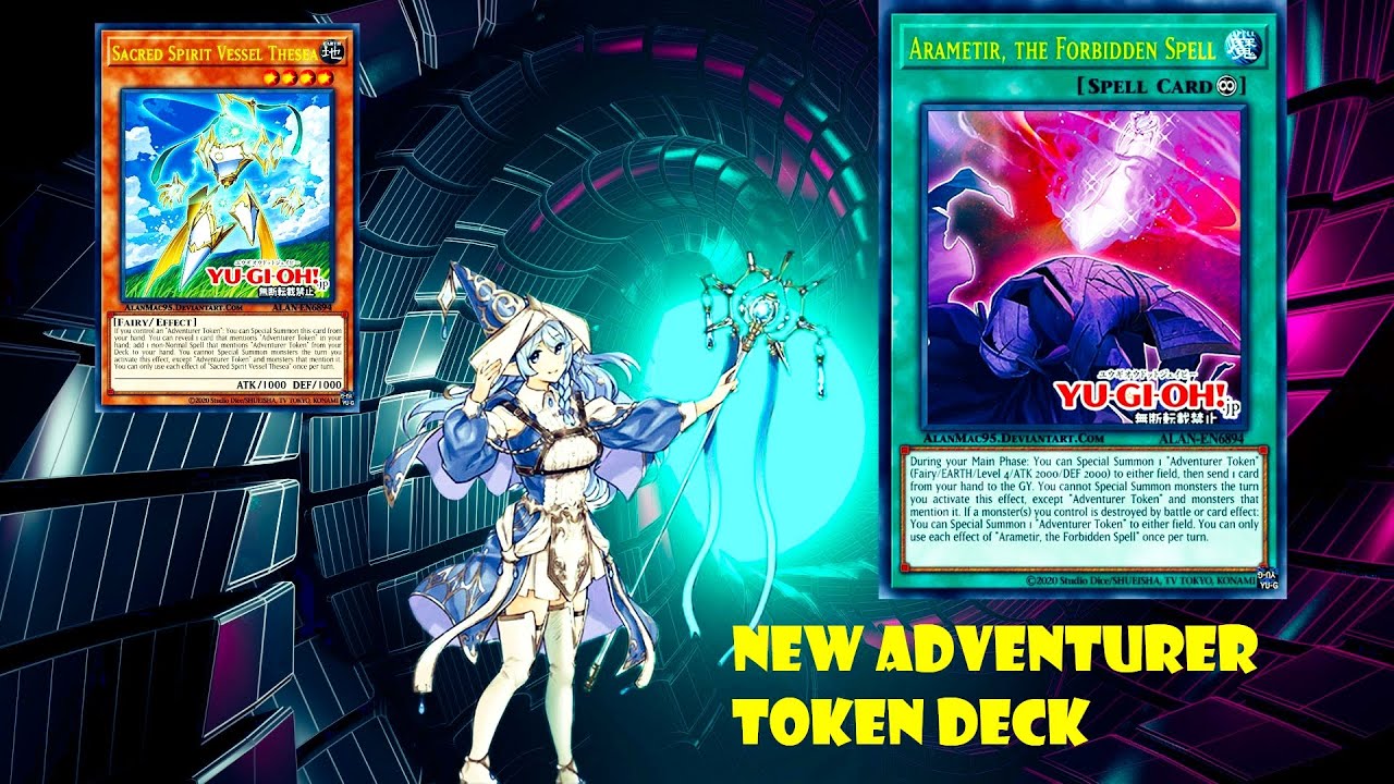 (YGOPRO)Adventurer Token pure  deck, Sacred Spirit Vessel Thesea,Darkwing Blast