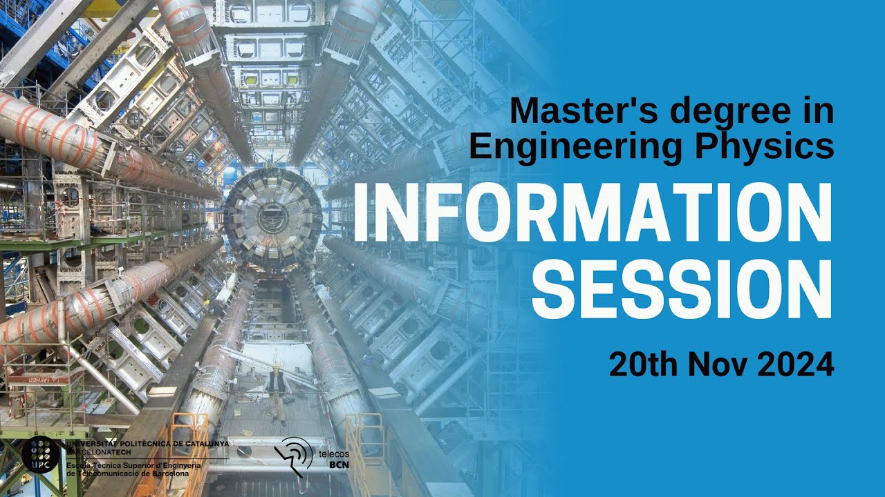 Information Session  Master's Degree in Engineering Physics