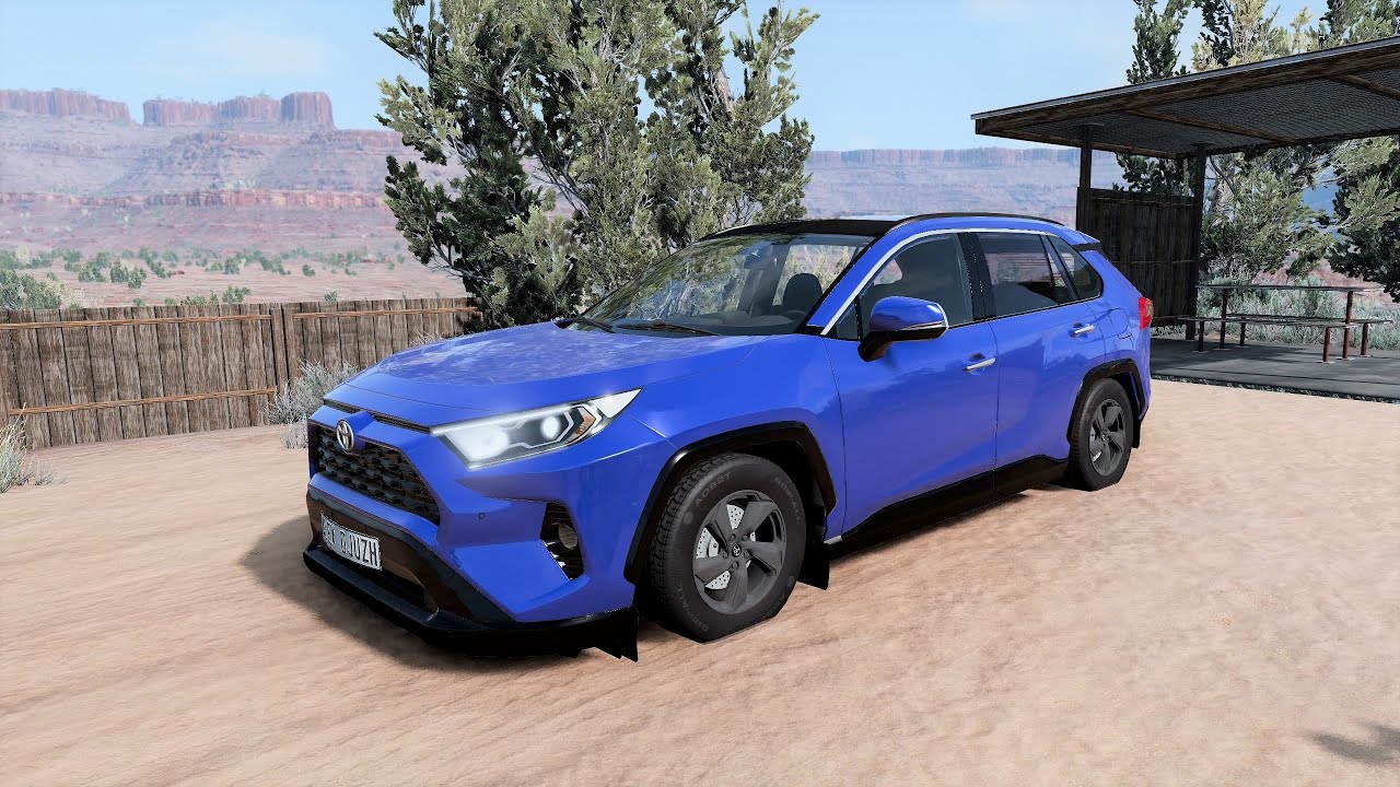 BeamNG.drive - Toyota RAV4 2.0 Comfort 2019 - Car Show Test Drive Crash .