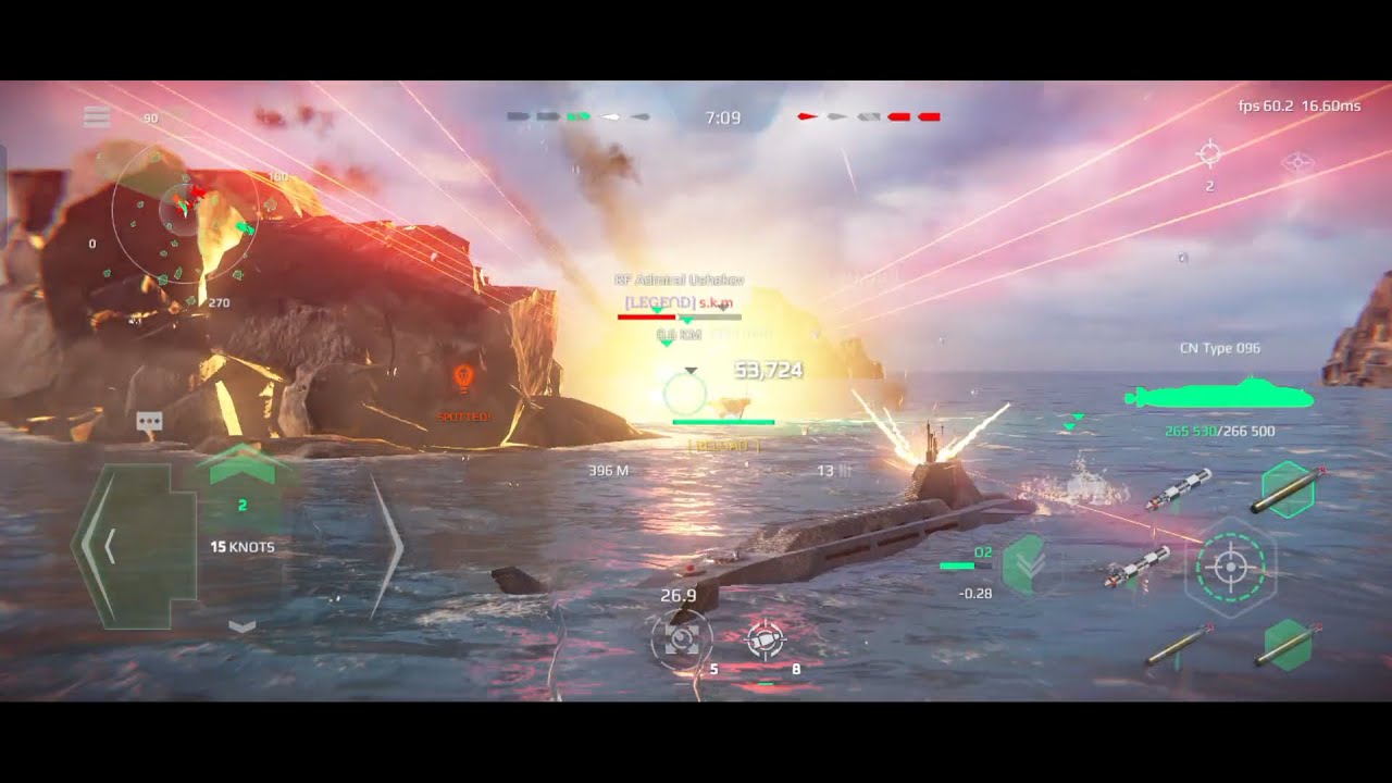 WHOLE ENEMY TEAM DESTROYED | MODERN WARSHIPS ONLINE BATTLE | CN TYPE 096 SUBMARINE