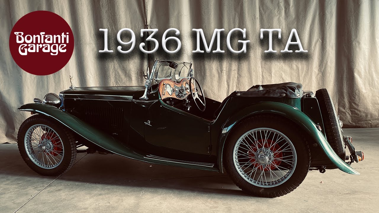 Una MG ante guerra, MG TA del 1936, e la sua personale mascotte - Bonfanti Garage