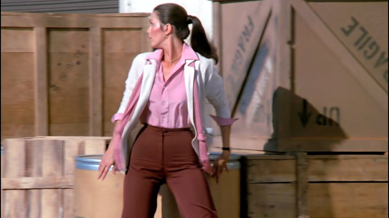 Diana Prince in Pink Blouse/Brown Slacks with Steve Trevor, Warehouse & Fast Food 1080P BD