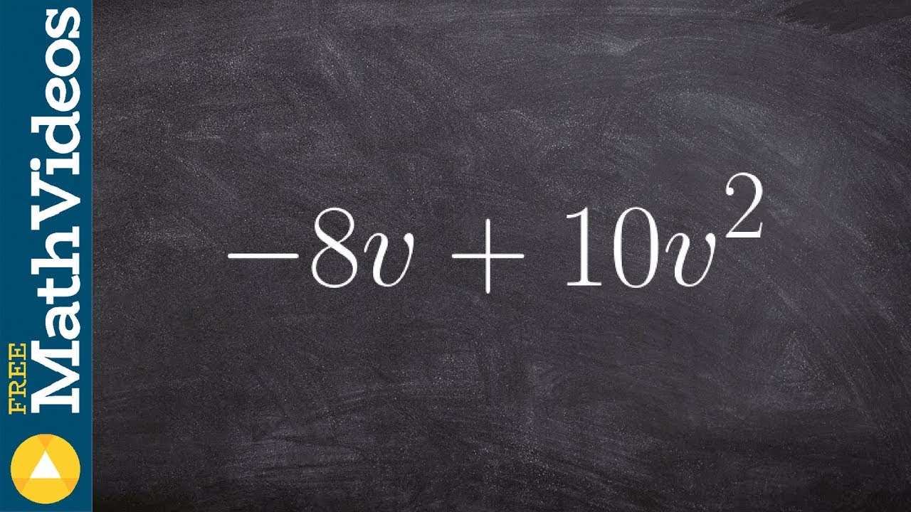 Factor out the gcf #1 -8v + 10v^2