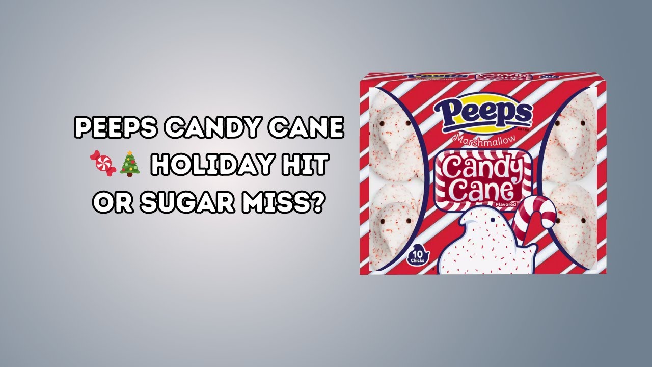 PEEPS: Candy Cane Flavored Marshmallow Chicks