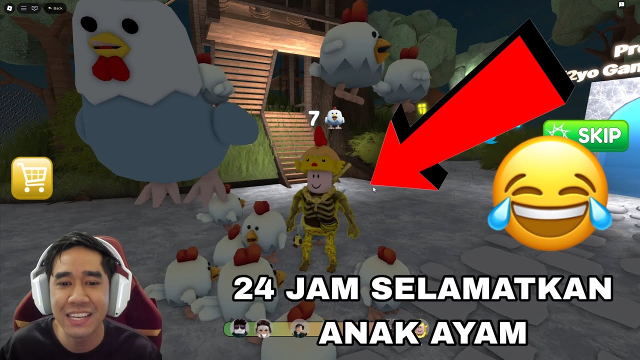 24 JAM SELAMATKAN ANAK AYAM 😂 ESCAPE THE CHICKEN FACTORY 🐔