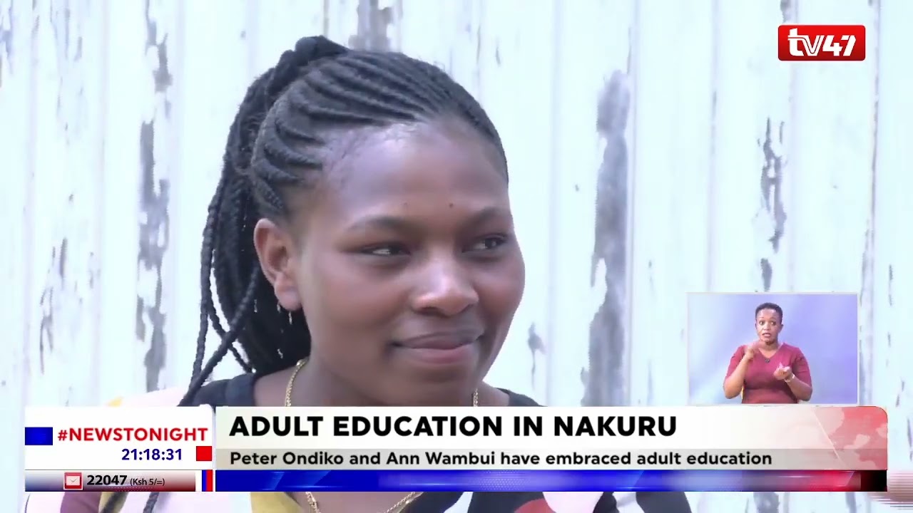 Adults embrace adult education in Nakuru County. #TV47News