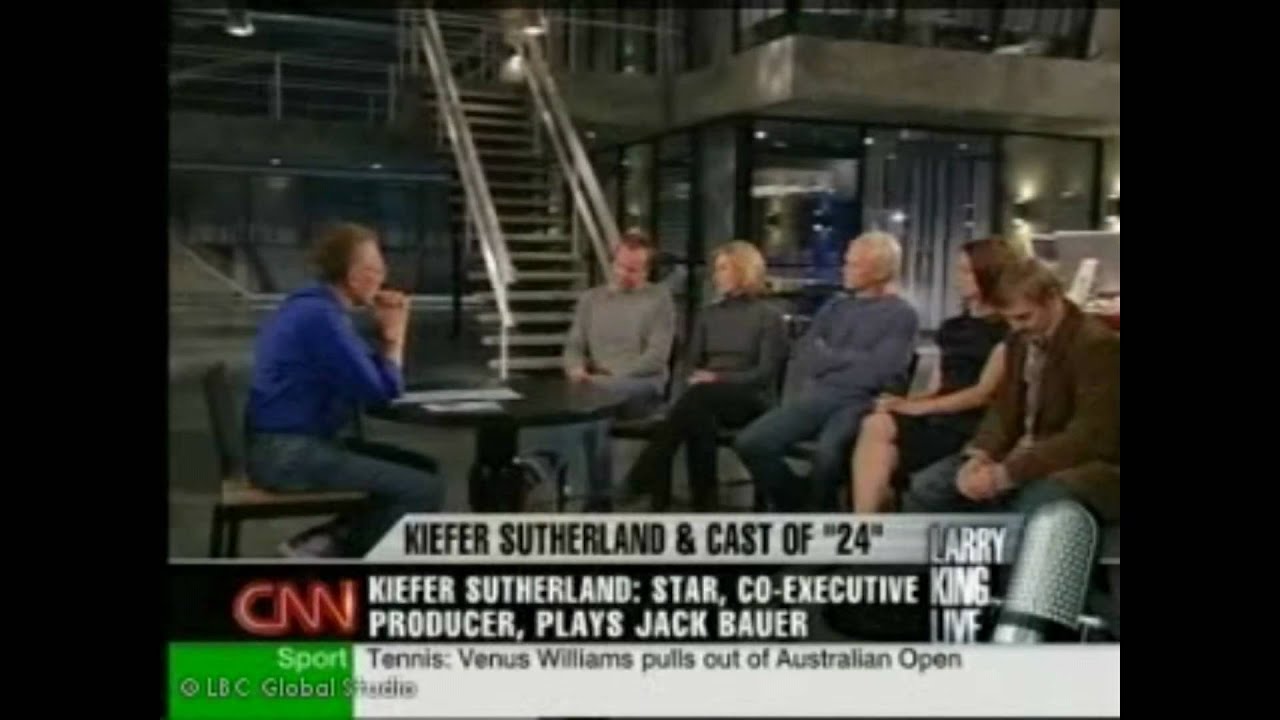 Larry King Live- The cast of '24' season 6 (Part 1 of 2)