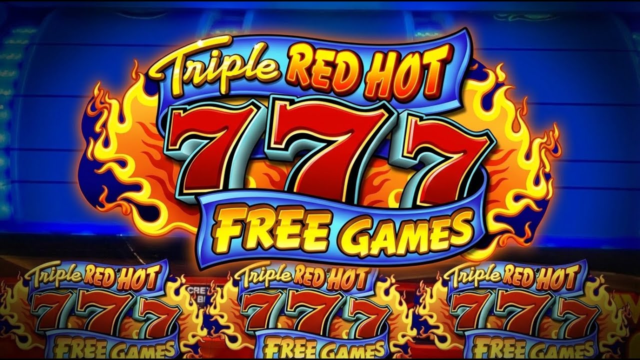 Triple RED HOT 777 Progressive Jackpot Multiple Bonuses and MULTIPLIERS!